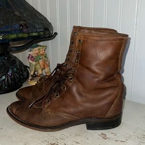 Laredo lace up western riding boots size 8